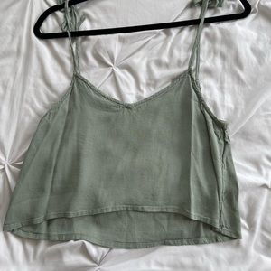 Summer Green Crop Tank